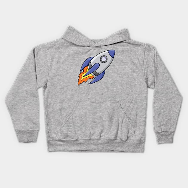 RIDE THE ROCKET Kids Hoodie by impacteesstreetwear